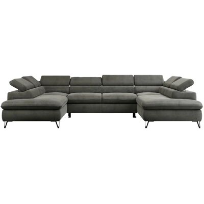 Höffner Wohnlandschaft Peter ¦ grau ¦ Maße (cm): B: 346 H: 76 Höffner Wohnlandschaft Peter ¦ grau ¦ Maße (cm): B: 346 H: 76