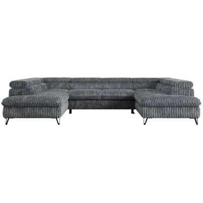 Höffner Wohnlandschaft Peter ¦ grau ¦ Maße (cm): B: 346 H: 76 Höffner Wohnlandschaft Peter ¦ grau ¦ Maße (cm): B: 346 H: 76