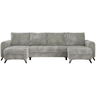 Höffner Wohnlandschaft Hellgrau ¦ silber ¦ Maße (cm): B: 312 H: 90 Höffner Wohnlandschaft Hellgrau ¦ silber ¦ Maße (cm): B: 312 H: 90