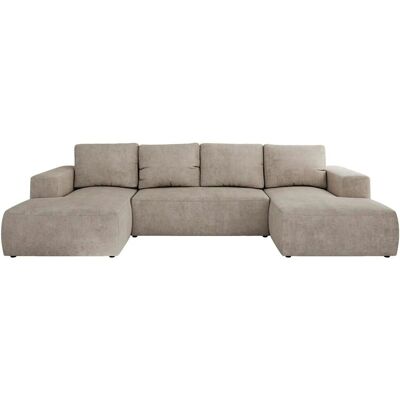 Höffner Wohnlandschaft mit Schlaffunktion Trentino ¦ beige ¦ Maße (cm): B: 334 H: 91 Höffner Wohnlandschaft mit Schlaffunktion Trentino ¦ beige ¦ Maße (cm): B: 334 H: 91
