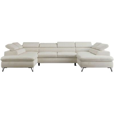 Höffner Wohnlandschaft Peter ¦ creme ¦ Maße (cm): B: 346 H: 76 Höffner Wohnlandschaft Peter ¦ creme ¦ Maße (cm): B: 346 H: 76