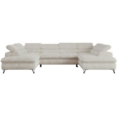 Höffner Wohnlandschaft Peter ¦ creme ¦ Maße (cm): B: 346 H: 76 Höffner Wohnlandschaft Peter ¦ creme ¦ Maße (cm): B: 346 H: 76