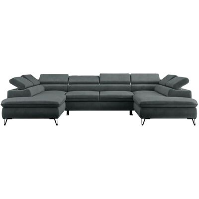 Höffner Wohnlandschaft Peter ¦ grau ¦ Maße (cm): B: 346 H: 76 Höffner Wohnlandschaft Peter ¦ grau ¦ Maße (cm): B: 346 H: 76