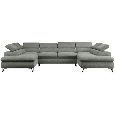 Höffner Wohnlandschaft Peter ¦ grau ¦ Maße (cm): B: 346 H: 76 Höffner Wohnlandschaft Peter ¦ grau ¦ Maße (cm): B: 346 H: 76