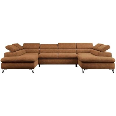 Höffner Wohnlandschaft Peter ¦ orange ¦ Maße (cm): B: 346 H: 76 Höffner Wohnlandschaft Peter ¦ orange ¦ Maße (cm): B: 346 H: 76