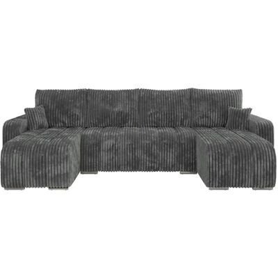 Höffner Wohnlandschaft mit Schlaffunktion Kirasso ¦ grau ¦ Maße (cm): B: 320 H: 86 Höffner Wohnlandschaft mit Schlaffunktion Kirasso ¦ grau ¦ Maße (cm): B: 320 H: 86