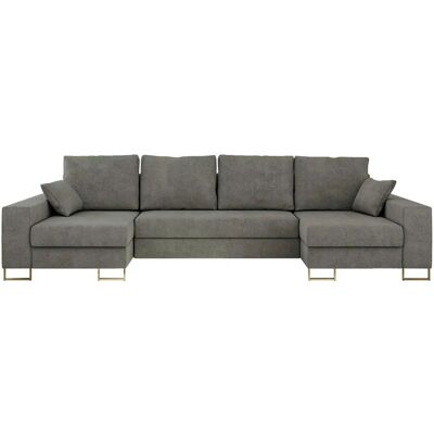 Höffner Wohnlandschaft mit Schlaffunktion Dorain ¦ grau ¦ Maße (cm): B: 312 H: 95 Höffner Wohnlandschaft mit Schlaffunktion Dorain ¦ grau ¦ Maße (cm): B: 312 H: 95