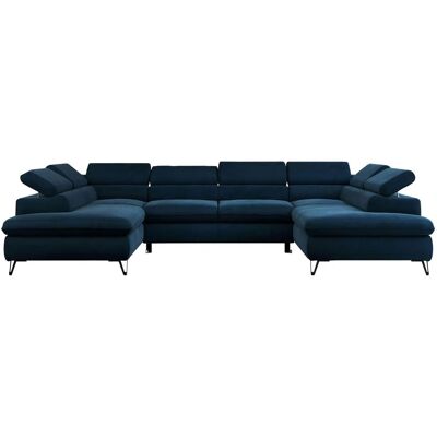 Höffner Wohnlandschaft Peter ¦ blau ¦ Maße (cm): B: 346 H: 76 Höffner Wohnlandschaft Peter ¦ blau ¦ Maße (cm): B: 346 H: 76