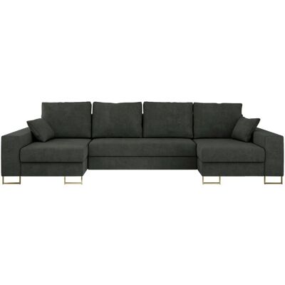 Höffner Wohnlandschaft mit Schlaffunktion Dorain ¦ grau ¦ Maße (cm): B: 312 H: 95 Höffner Wohnlandschaft mit Schlaffunktion Dorain ¦ grau ¦ Maße (cm): B: 312 H: 95