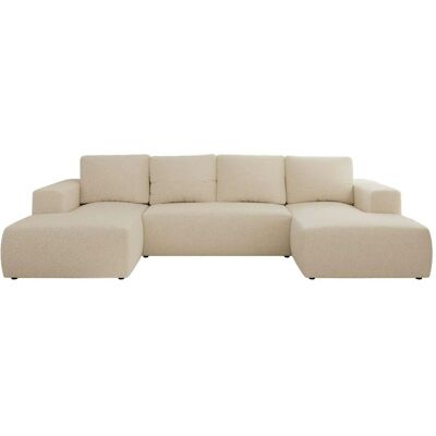 Höffner Wohnlandschaft mit Schlaffunktion Trentino ¦ beige ¦ Maße (cm): B: 334 H: 91 Höffner Wohnlandschaft mit Schlaffunktion Trentino ¦ beige ¦ Maße (cm): B: 334 H: 91