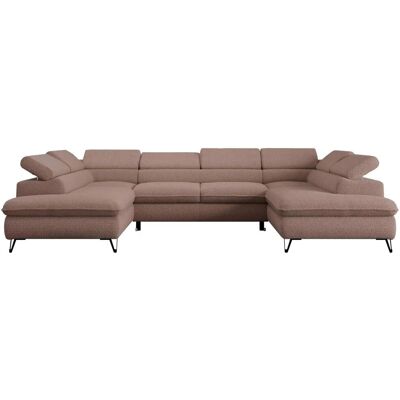Höffner Wohnlandschaft Peter ¦ rosa/pink ¦ Maße (cm): B: 346 H: 76 Höffner Wohnlandschaft Peter ¦ rosa/pink ¦ Maße (cm): B: 346 H: 76