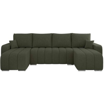 Höffner Wohnlandschaft mit Schlaffunktion Kirasso ¦ grün ¦ Maße (cm): B: 320 H: 86 Höffner Wohnlandschaft mit Schlaffunktion Kirasso ¦ grün ¦ Maße (cm): B: 320 H: 86
