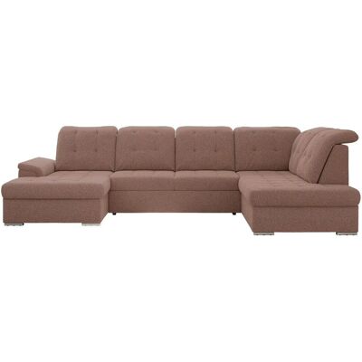 Höffner Wohnlandschaft mit Schlaffunktion Madrito ¦ rosa/pink ¦ Maße (cm): B: 323 H: 89 Höffner Wohnlandschaft mit Schlaffunktion Madrito ¦ rosa/pink ¦ Maße (cm): B: 323 H: 89