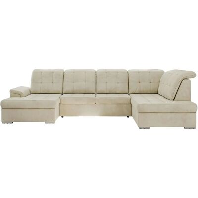 Höffner Wohnlandschaft mit Schlaffunktion Madrito ¦ beige ¦ Maße (cm): B: 323 H: 89 Höffner Wohnlandschaft mit Schlaffunktion Madrito ¦ beige ¦ Maße (cm): B: 323 H: 89