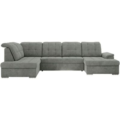 Höffner Wohnlandschaft mit Schlaffunktion Madrito ¦ grau ¦ Maße (cm): B: 323 H: 89 Höffner Wohnlandschaft mit Schlaffunktion Madrito ¦ grau ¦ Maße (cm): B: 323 H: 89
