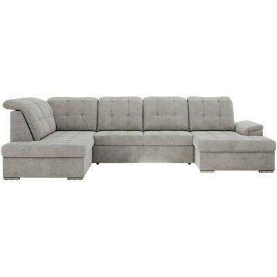 Höffner Wohnlandschaft mit Schlaffunktion Madrito ¦ grau ¦ Maße (cm): B: 323 H: 89 Höffner Wohnlandschaft mit Schlaffunktion Madrito ¦ grau ¦ Maße (cm): B: 323 H: 89