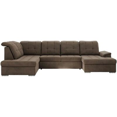 Höffner Wohnlandschaft mit Schlaffunktion Madrito ¦ braun ¦ Maße (cm): B: 323 H: 89 Höffner Wohnlandschaft mit Schlaffunktion Madrito ¦ braun ¦ Maße (cm): B: 323 H: 89