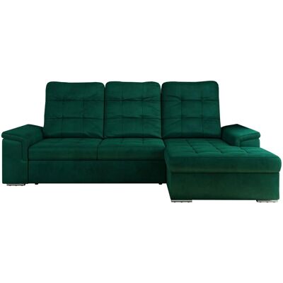 Höffner Ecksofa mit Schlaffunktion Madrito ¦ grün ¦ Maße (cm): B: 256 H: 89 Höffner Ecksofa mit Schlaffunktion Madrito ¦ grün ¦ Maße (cm): B: 256 H: 89