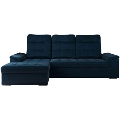 Höffner Ecksofa mit Schlaffunktion Madrito ¦ blau ¦ Maße (cm): B: 256 H: 89 Höffner Ecksofa mit Schlaffunktion Madrito ¦ blau ¦ Maße (cm): B: 256 H: 89