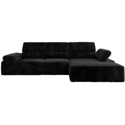 Höffner Ecksofa mit Sitzvorzug Rilasso ¦ schwarz ¦ Maße (cm): B: 296 H: 66 Höffner Ecksofa mit Sitzvorzug Rilasso ¦ schwarz ¦ Maße (cm): B: 296 H: 66
