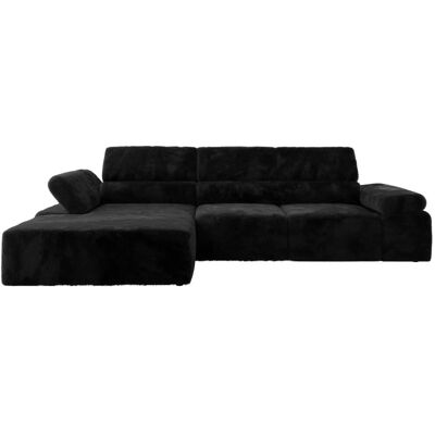 Höffner Ecksofa mit Sitzvorzug Rilasso ¦ schwarz ¦ Maße (cm): B: 296 H: 66 Höffner Ecksofa mit Sitzvorzug Rilasso ¦ schwarz ¦ Maße (cm): B: 296 H: 66