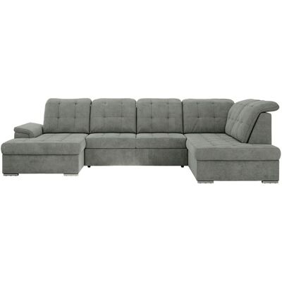 Höffner Wohnlandschaft mit Schlaffunktion Madrito ¦ grau ¦ Maße (cm): B: 323 H: 89 Höffner Wohnlandschaft mit Schlaffunktion Madrito ¦ grau ¦ Maße (cm): B: 323 H: 89