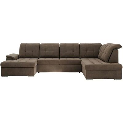 Höffner Wohnlandschaft mit Schlaffunktion Madrito ¦ braun ¦ Maße (cm): B: 323 H: 89 Höffner Wohnlandschaft mit Schlaffunktion Madrito ¦ braun ¦ Maße (cm): B: 323 H: 89