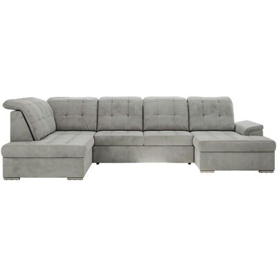 Höffner Wohnlandschaft mit Schlaffunktion Madrito ¦ grau ¦ Maße (cm): B: 323 H: 89 Höffner Wohnlandschaft mit Schlaffunktion Madrito ¦ grau ¦ Maße (cm): B: 323 H: 89