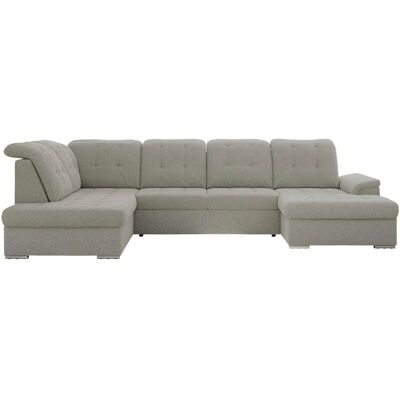 Höffner Wohnlandschaft mit Schlaffunktion Madrito ¦ grau ¦ Maße (cm): B: 323 H: 89 Höffner Wohnlandschaft mit Schlaffunktion Madrito ¦ grau ¦ Maße (cm): B: 323 H: 89