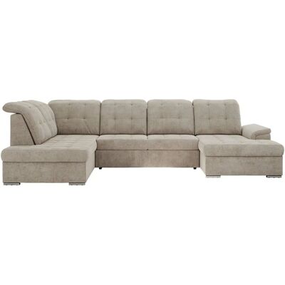 Höffner Wohnlandschaft mit Schlaffunktion Madrito ¦ braun ¦ Maße (cm): B: 323 H: 89 Höffner Wohnlandschaft mit Schlaffunktion Madrito ¦ braun ¦ Maße (cm): B: 323 H: 89