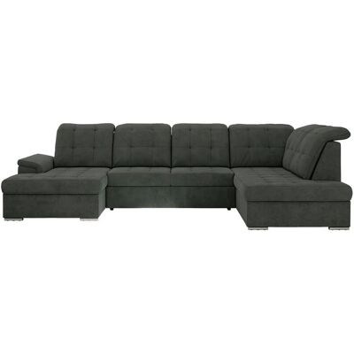 Höffner Wohnlandschaft mit Schlaffunktion Madrito ¦ grau ¦ Maße (cm): B: 323 H: 89 Höffner Wohnlandschaft mit Schlaffunktion Madrito ¦ grau ¦ Maße (cm): B: 323 H: 89