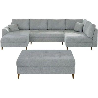S-STYLE Wohnlandschaft mit Hocker Trygve ¦ grau ¦ Maße (cm): B: 310 H: 81 S-STYLE Wohnlandschaft mit Hocker Trygve ¦ grau ¦ Maße (cm): B: 310 H: 81