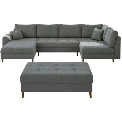 S-STYLE Wohnlandschaft mit Hocker Lars ¦ grau ¦ Maße (cm): B: 310 H: 81 S-STYLE Wohnlandschaft mit Hocker Lars ¦ grau ¦ Maße (cm): B: 310 H: 81