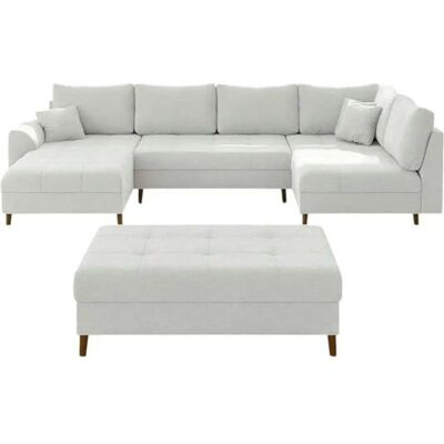S-STYLE Wohnlandschaft mit Hocker Lars ¦ weiß ¦ Maße (cm): B: 310 H: 81 S-STYLE Wohnlandschaft mit Hocker Lars ¦ weiß ¦ Maße (cm): B: 310 H: 81
