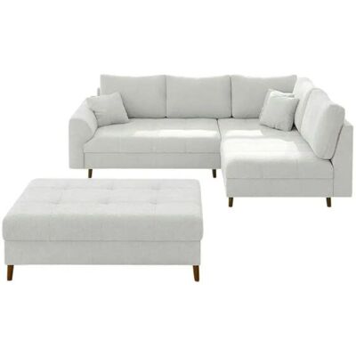 S-STYLE Ecksofa mit Hocker Lars ¦ weiß ¦ Maße (cm): B: 231 H: 81 S-STYLE Ecksofa mit Hocker Lars ¦ weiß ¦ Maße (cm): B: 231 H: 81