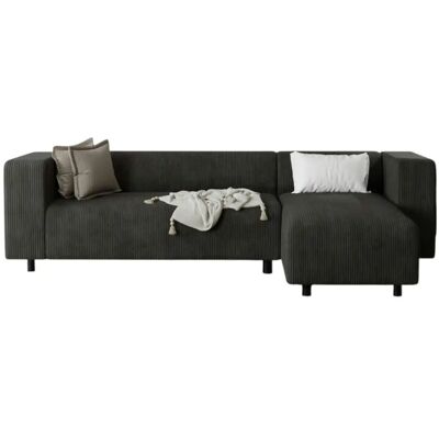 S-STYLE Ecksofa Oskar ¦ schwarz ¦ Maße (cm): B: 240 H: 65 S-STYLE Ecksofa Oskar ¦ schwarz ¦ Maße (cm): B: 240 H: 65