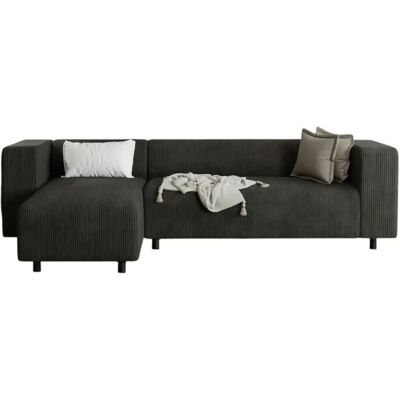 S-STYLE Ecksofa Oskar ¦ schwarz ¦ Maße (cm): B: 240 H: 65 S-STYLE Ecksofa Oskar ¦ schwarz ¦ Maße (cm): B: 240 H: 65