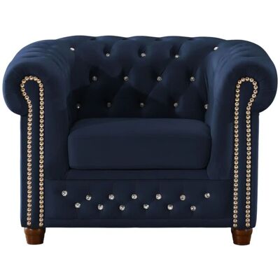 S-STYLE Chesterfield Sessel Cleo Blink ¦ blau ¦ Maße (cm): B: 104 H: 72 S-STYLE Chesterfield Sessel Cleo Blink ¦ blau ¦ Maße (cm): B: 104 H: 72