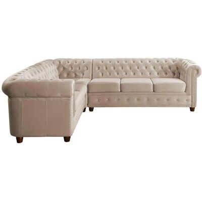 S-STYLE Chesterfield Ecksofa Cleo Blink ¦ beige ¦ Maße (cm): B: 264 H: 72 S-STYLE Chesterfield Ecksofa Cleo Blink ¦ beige ¦ Maße (cm): B: 264 H: 72