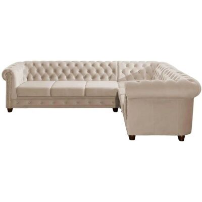 S-STYLE Chesterfield Ecksofa Cleo Blink ¦ beige ¦ Maße (cm): B: 264 H: 72 S-STYLE Chesterfield Ecksofa Cleo Blink ¦ beige ¦ Maße (cm): B: 264 H: 72