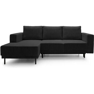 Selsey Ecksofa mit Schlaffunktion Rodario Mini ¦ schwarz ¦ Maße (cm): B: 241 H: Selsey Ecksofa mit Schlaffunktion Rodario Mini ¦ schwarz ¦ Maße (cm): B: 241 H: