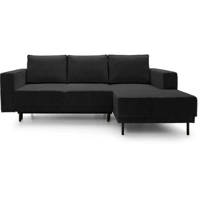 Selsey Ecksofa mit Schlaffunktion Rodario Mini ¦ schwarz ¦ Maße (cm): B: 241 H: Selsey Ecksofa mit Schlaffunktion Rodario Mini ¦ schwarz ¦ Maße (cm): B: 241 H: