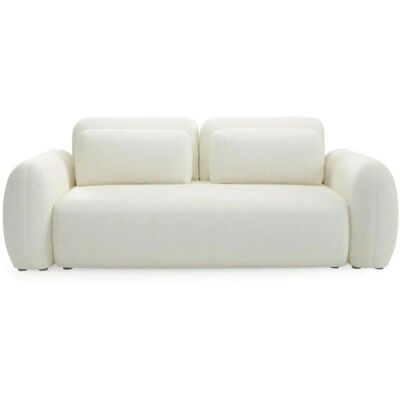 Höffner Schlafsofa mit Stauraum Falco ¦ weiß ¦ Maße (cm): B: 266 H: 95 Höffner Schlafsofa mit Stauraum Falco ¦ weiß ¦ Maße (cm): B: 266 H: 95
