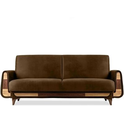 KONSIMO Einzelsofa Gustavo II ¦ braun ¦ Maße (cm): B: 230 H: 98 KONSIMO Einzelsofa Gustavo II ¦ braun ¦ Maße (cm): B: 230 H: 98