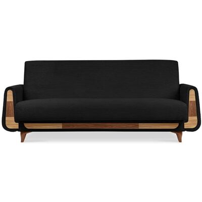 KONSIMO Einzelsofa Gustavo II ¦ schwarz ¦ Maße (cm): B: 230 H: 98 KONSIMO Einzelsofa Gustavo II ¦ schwarz ¦ Maße (cm): B: 230 H: 98