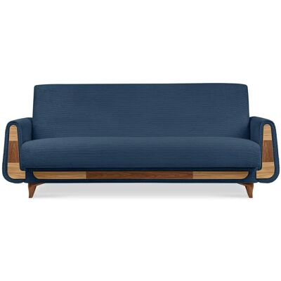 KONSIMO Einzelsofa Gustavo II ¦ blau ¦ Maße (cm): B: 230 H: 98 KONSIMO Einzelsofa Gustavo II ¦ blau ¦ Maße (cm): B: 230 H: 98