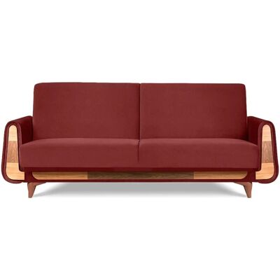 KONSIMO Einzelsofa Gustavo ¦ rot ¦ Maße (cm): B: 230 H: 98 KONSIMO Einzelsofa Gustavo ¦ rot ¦ Maße (cm): B: 230 H: 98