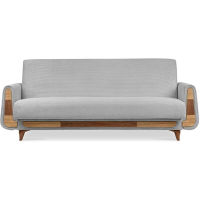 KONSIMO Einzelsofa Gustavo II ¦ grau ¦ Maße (cm): B: 230 H: 98 KONSIMO Einzelsofa Gustavo II ¦ grau ¦ Maße (cm): B: 230 H: 98