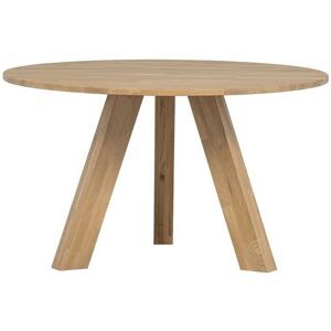 Woood Rhonda - Runder Esstisch aus Eiche - 129cm - Stabil, Modern Woood Rhonda - Runder Esstisch aus Eiche - 129cm - Stabil, Modern