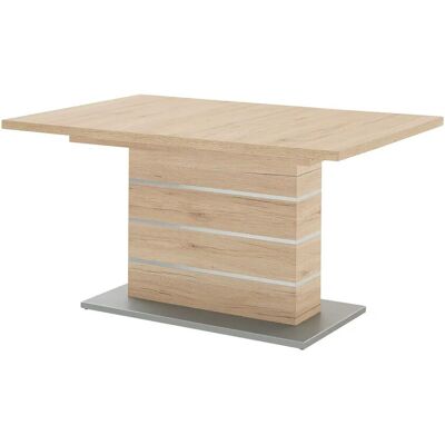 Höffner Säulentisch ausziehbar Dekora ¦ holzfarben ¦ Maße (cm): B: 90 H: 77 Höffner Säulentisch ausziehbar Dekora ¦ holzfarben ¦ Maße (cm): B: 90 H: 77